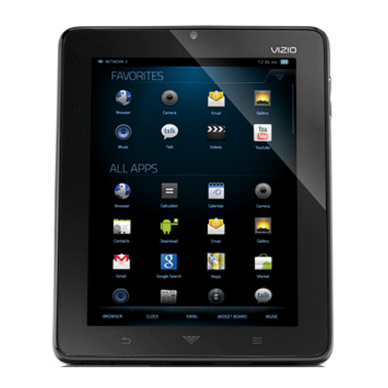 Vizio VTAB1008 Quick Start Manual