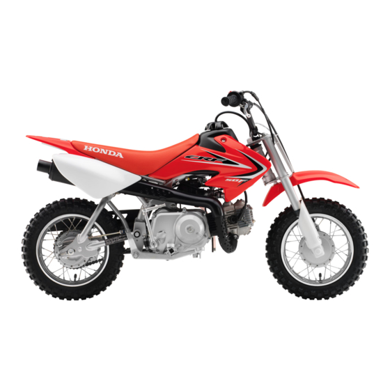 Honda CRF50F Owner's Manual