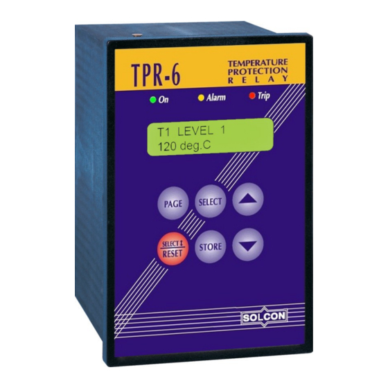 Solcon TPR-6 Instruction Manual