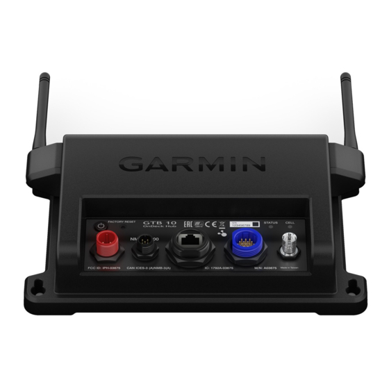 Garmin GTB 10 Owner's Manual