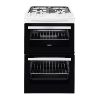 Zanussi ZCG43050WA Oven Gas Cooker Manuals