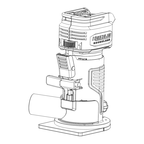 Hercules HCB043 Cordless Compact Router Manuals