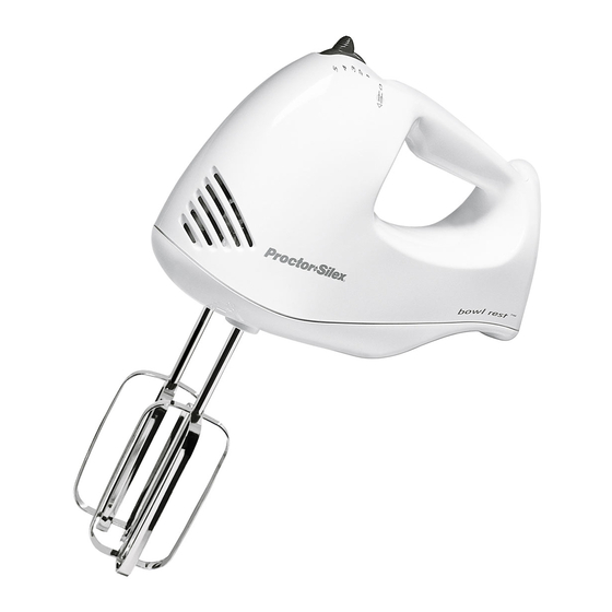 Proctor-Silex Hand Mixer User Manual