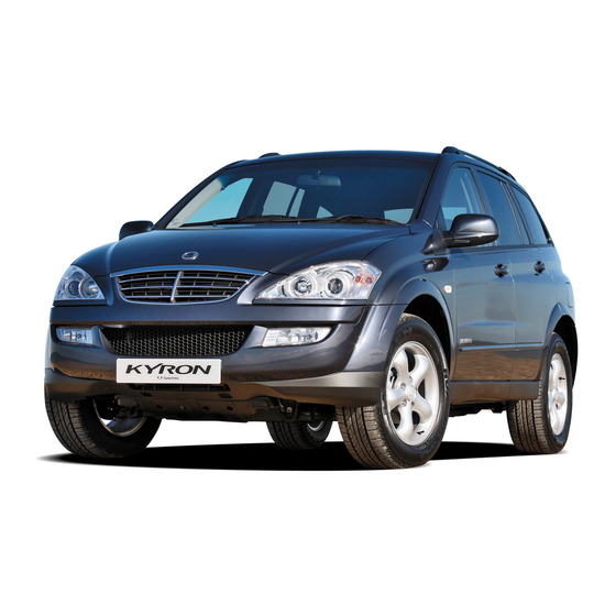 SSANGYONG 2010 Kyron Manuals