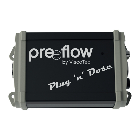 ViscoTec preeflow plug n dose Operation & Maintenance Manual