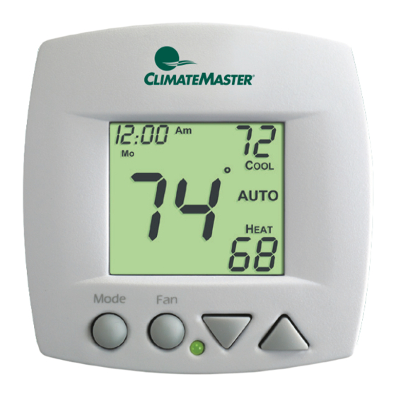 ClimateMaster ATA32V01 Owner's Manual & Installation Instructions