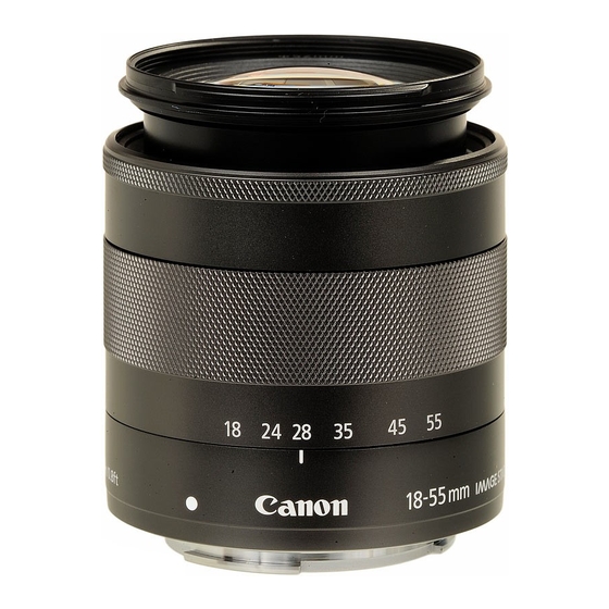 Canon EF-M 18-55mm f/3.5-5.6 IS STM Instructions