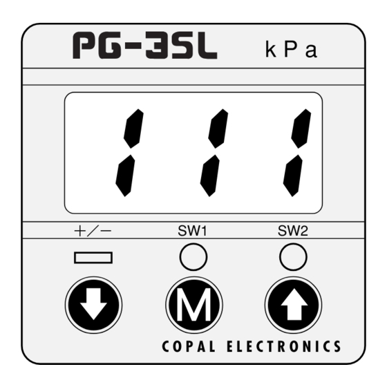 COPAL ELECTRONICS PG-35L Instruction Manual