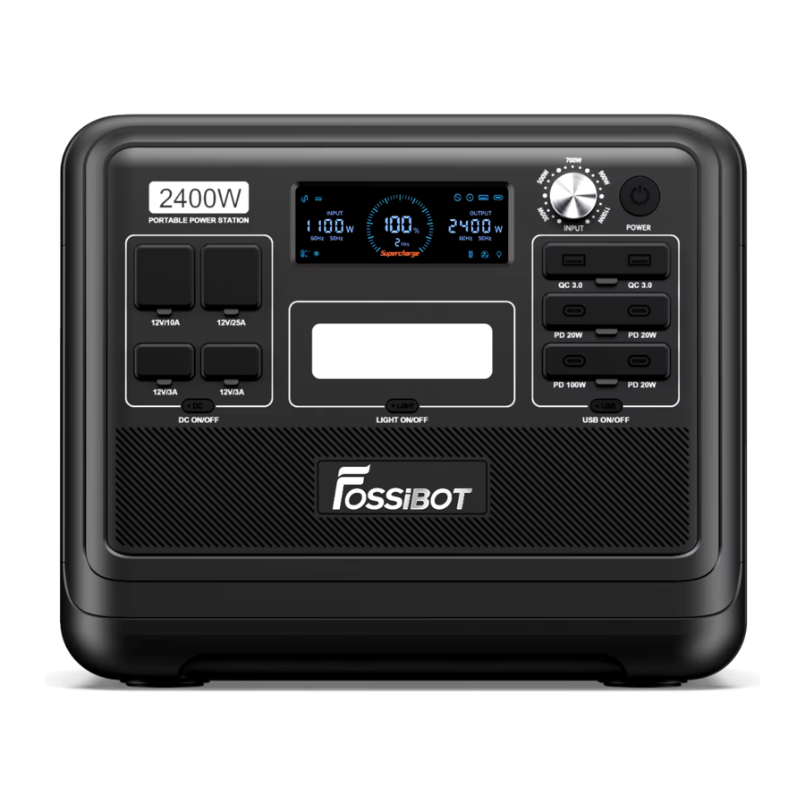 FOSSIBOT F2400 Manual