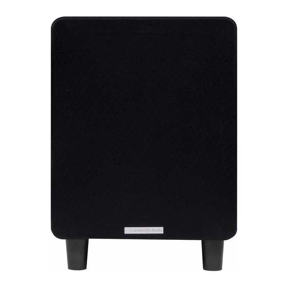 Cambridge Audio Sirocco S80 Installation Manual