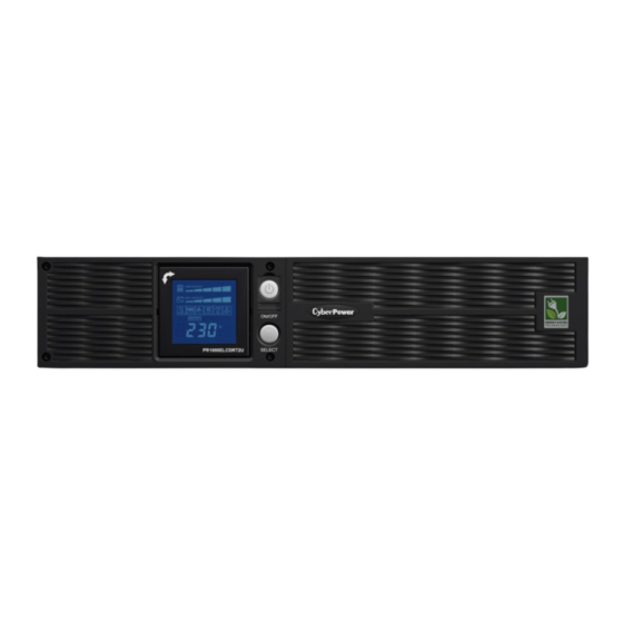 CyberPower PR1000LCDRTXL2U User Manual
