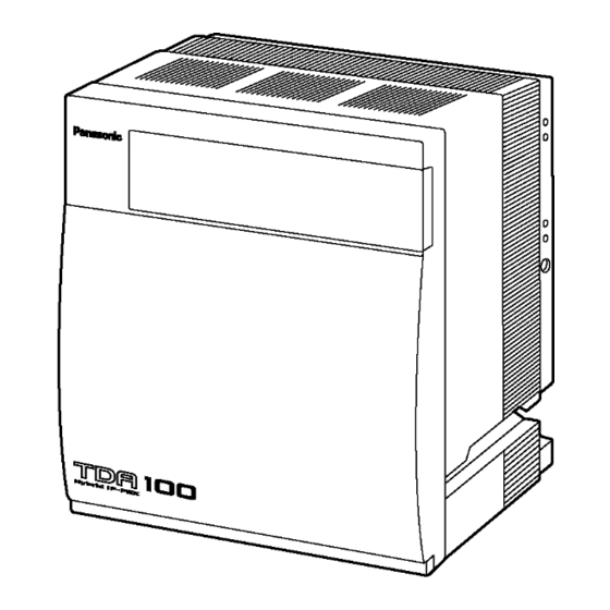 Panasonic KX-TDA100BX Service Manual