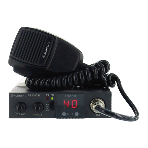 Albrecht AE 4200 R Operating Manual