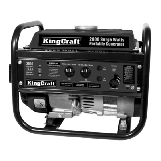 KINGCRAFT GEN154A INSTRUCTION MANUAL Pdf Download ManualsLib