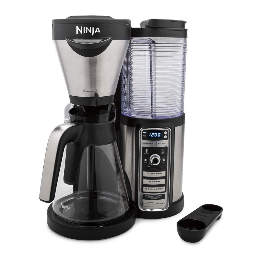 How To Set / Program Delay Brew Ninja 14 Cup XL Coffee Maker DCM201 Set  Time 