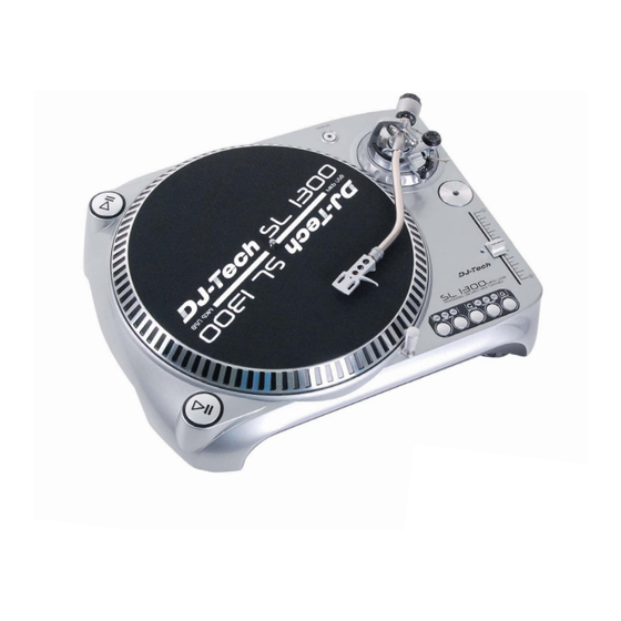 DJ-Tech SL 1300 MK6 USB-SIL User Manual
