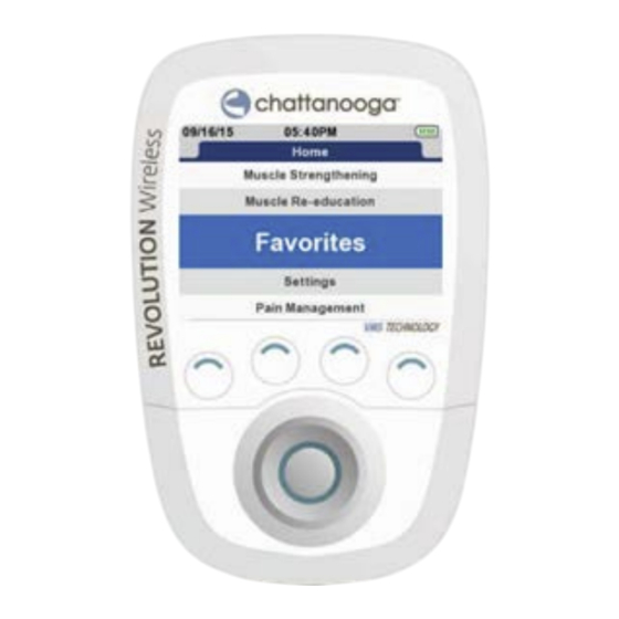 Chattanooga Revolution Wireless Therapy Manuals
