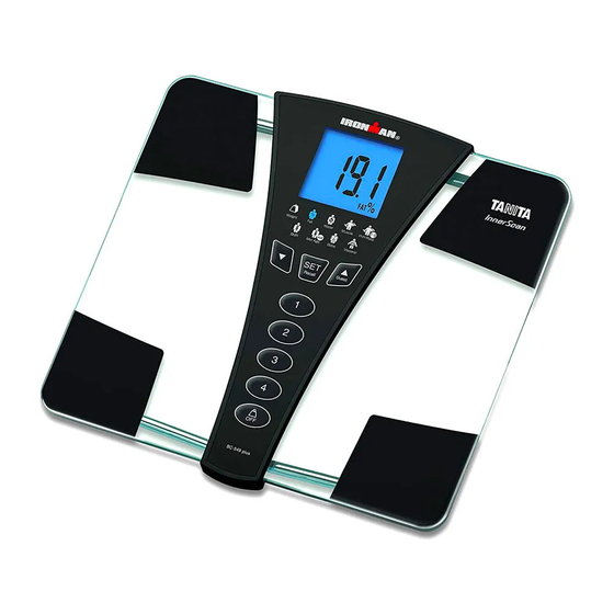 Tanita Ironman Innerscan BC-549 Instruction Manual