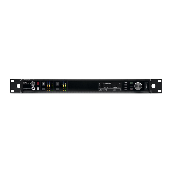 Shure AD4DUS-A Manuals
