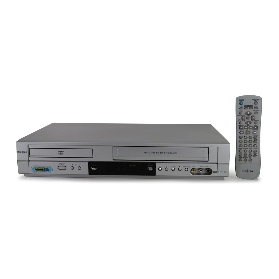 Insignia IS-DVD040924 Installation And Operating Manual