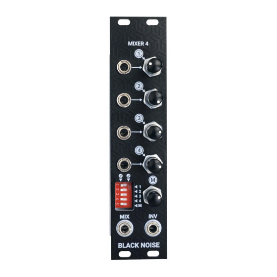 BLACK NOISE MIXER4 User Manual