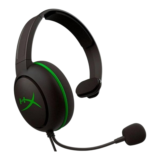 HyperX CloudX Chat Quick Start Manual