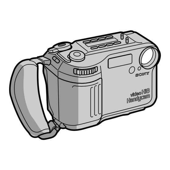 Sony video Hi8 Handycam CCD-SC55 Manuals