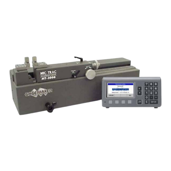 GAGEMAKER MIC TRAC MT-3024 Operation Manual
