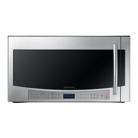 User Manuals: Samsung ME21F606MJT Microwave Oven