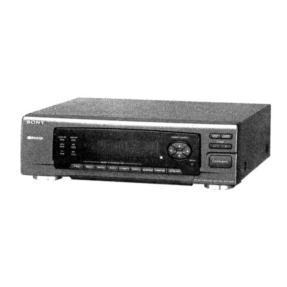 User Manuals: Sony STR-N500 FM-AM Tuner Preamplifier