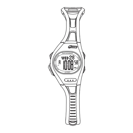 Asics AH01 Rate Monitor Watch Manuals