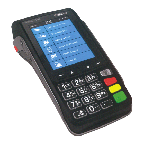 Ingenico group Move 3500 WiFi Quick Start Manual