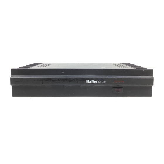 Hafler SE120 Service Manual