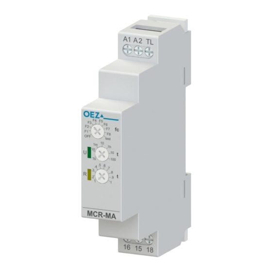 OEZ MINIA MCR-MA-001-UNI time relay Manuals