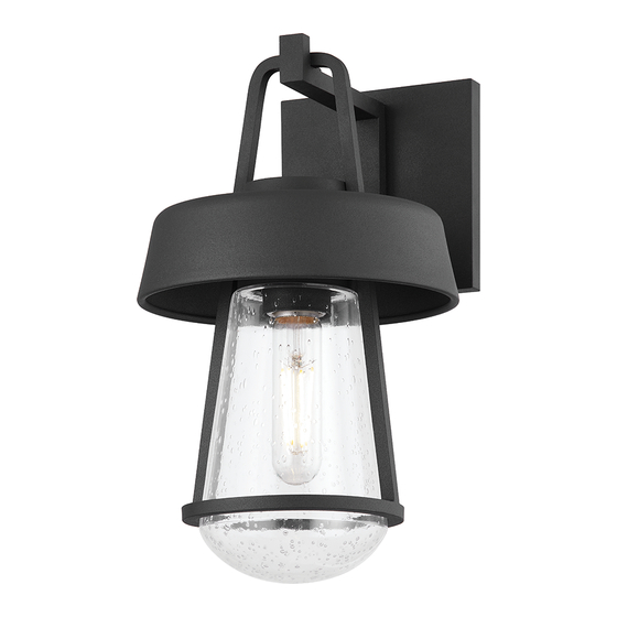 HUDSON VALLEY LIGHTING BRADY Installation Instructions