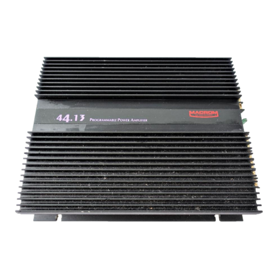 Macrom 44.13 Owner's Manual