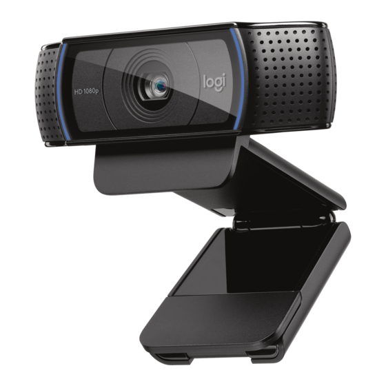 Logitech C920 Setup Manual