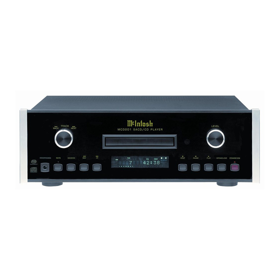 McIntosh MCD201 Service Manual