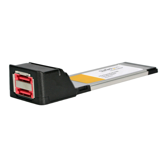 StarTech.com ECESATA22 User Manual