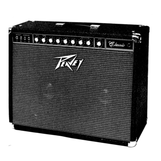 Peavey The Classic Owner's Manual