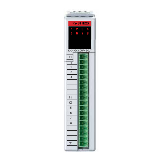 Automationdirect.com Productivity 2000 P2-08TD2S Manual