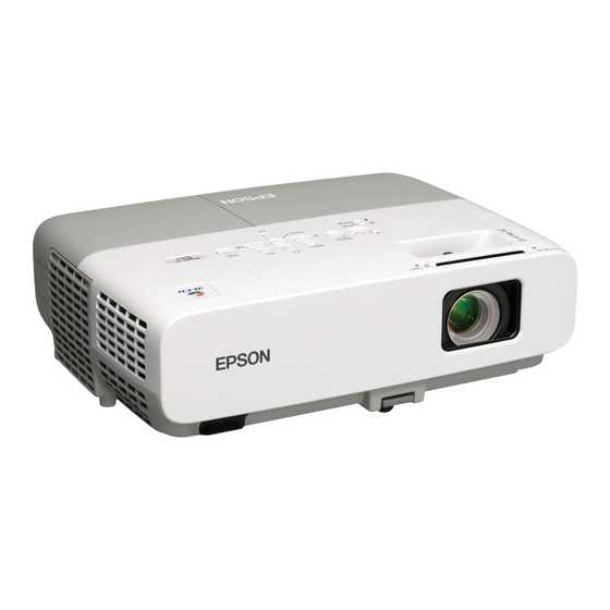 Epson V11H294020 - PowerLite 84 XGA LCD Projector Manuals