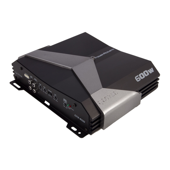 Power Acoustik Gothic GT1-6000D Owner's Manual