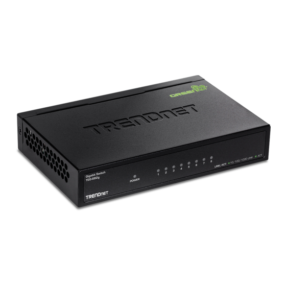 TRENDnet TEG-S81g Quick Installation Manual