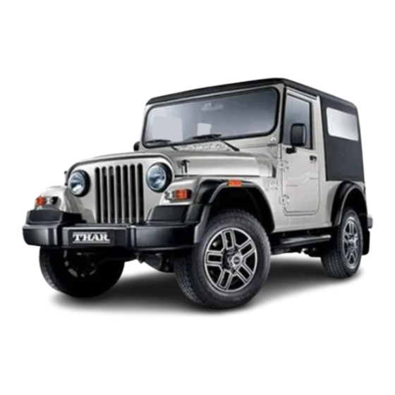 Mahindra THAR DI Owner's Manual