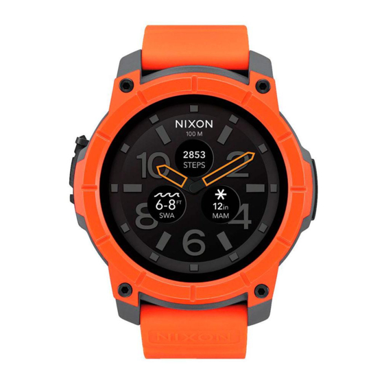 NIXON Mission Quick Start Manual