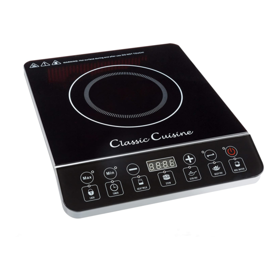 Classic Cuisine 82-2009 Operation Manual