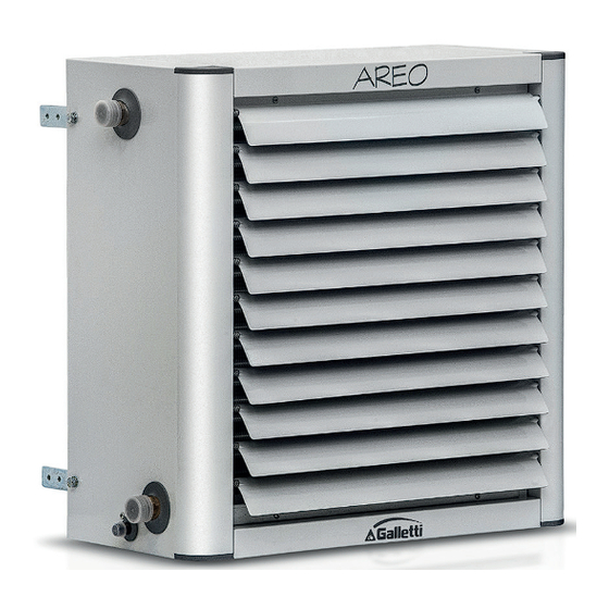 Galletti AREO 12 1F C0 Series Installation, Operation And Maintenance Manual