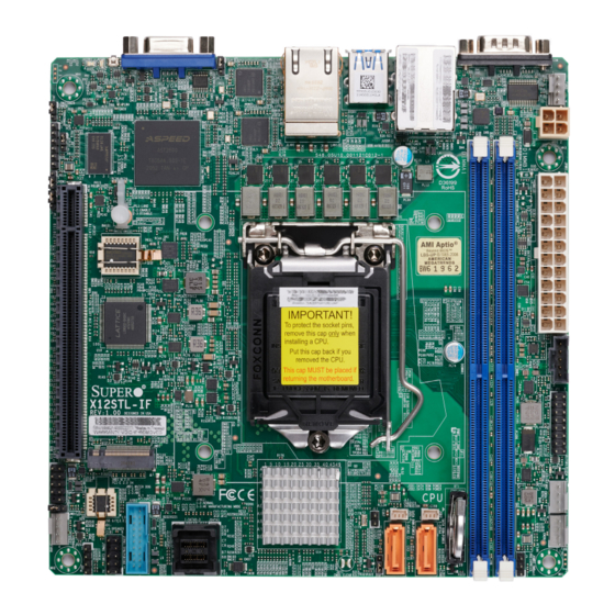Supermicro X12STL-IF User Manual