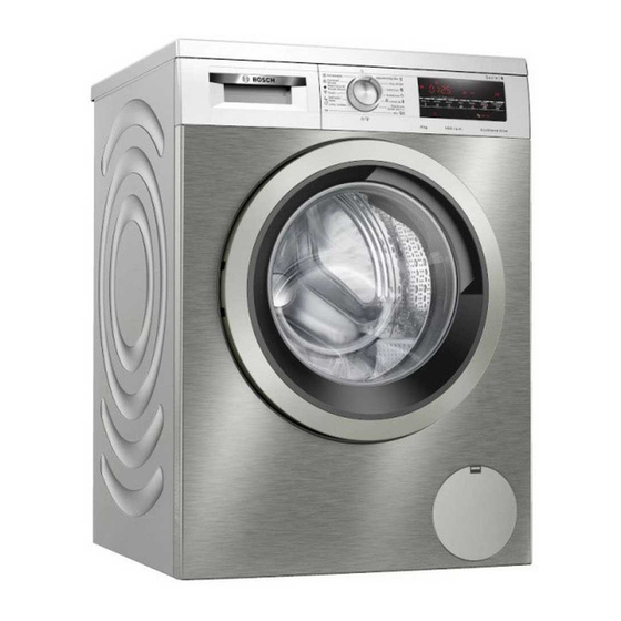 Bosch WUU28T6XES User Manual And Assembly Instructions